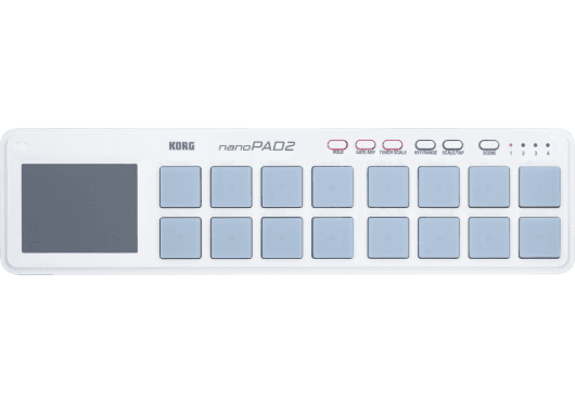 KOH NANOPAD2-WH USB 16 pads blancs KOH NANOPAD2-WH USB 16 pads blancs