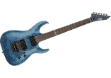 Bleu transparent ondé