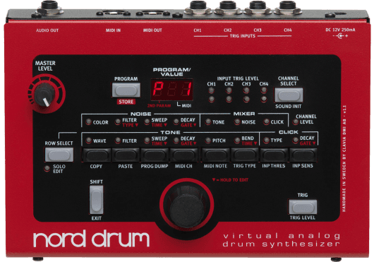 KNO NORD-DRUM 4 entrées trigger à mod. analogique KNO NORD-DRUM 4 entrées trigger à mod. analogique