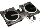2 platines vinyles mixeur casque