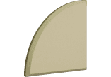 2 panneaux 1/4 cercle 2" - beige photo 2 panneaux 1/4 cercle 2" - beige